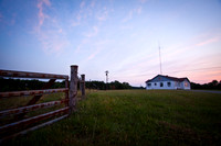 Farm Scene at Dusk