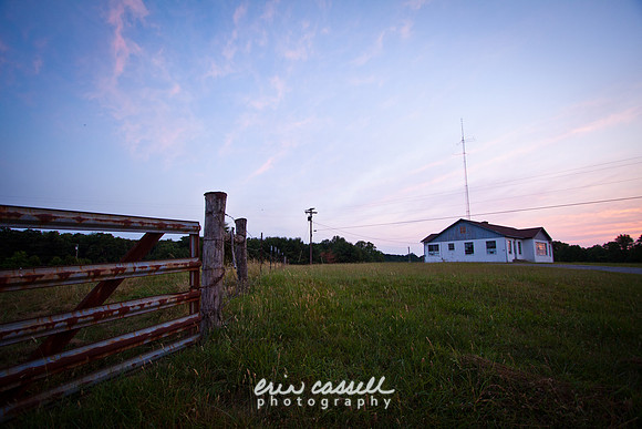 Farm Scene at Dusk